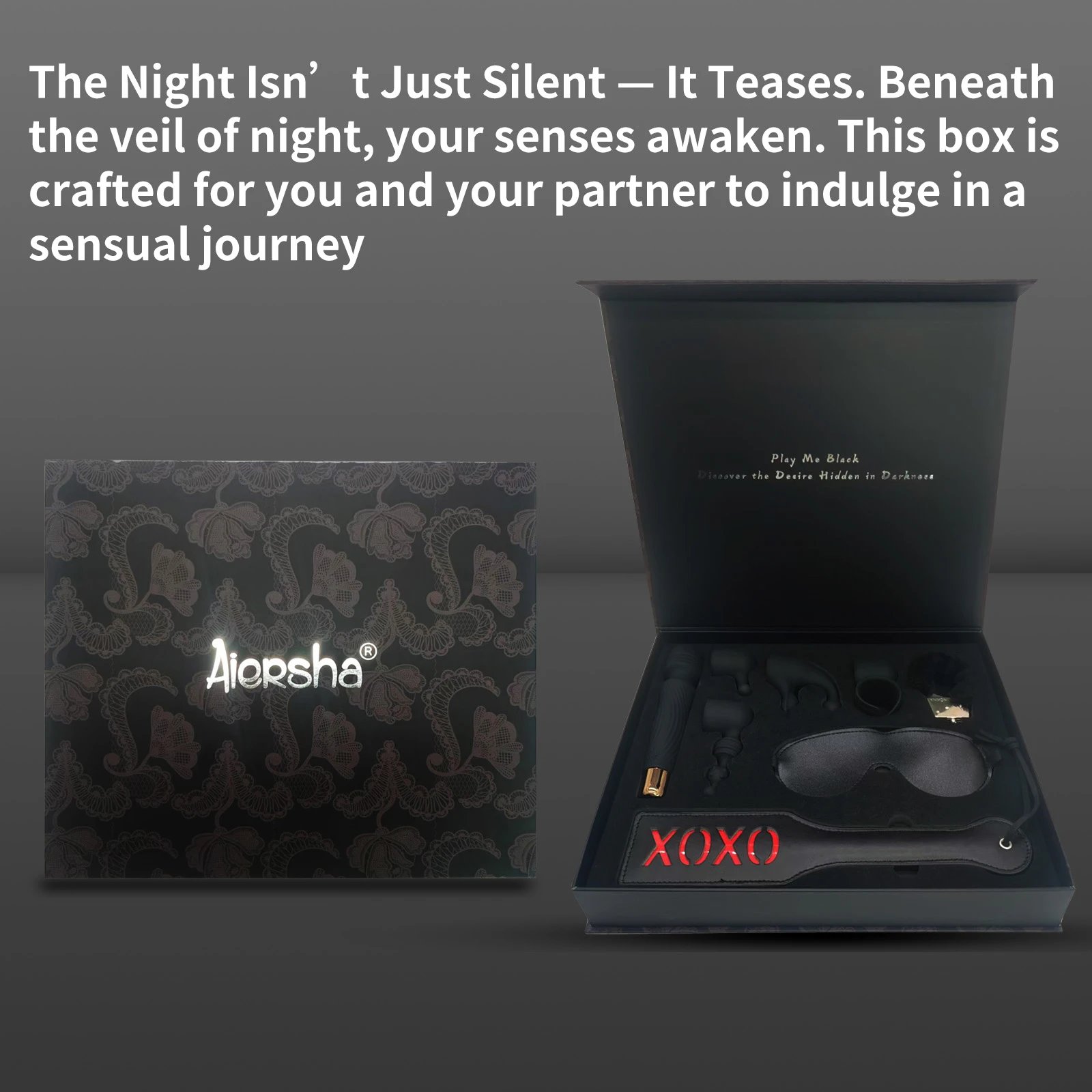 Crimson Desire Night BDSM Adult Lovers Sex Toy Gift Sets Rabbit Vibrators
