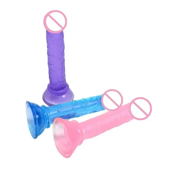 Adult Crystal Women Dildo Sex Toys Soft Silicone PVC ABS Clit Stimulator Adult Crystal Women Dildo Vibrator