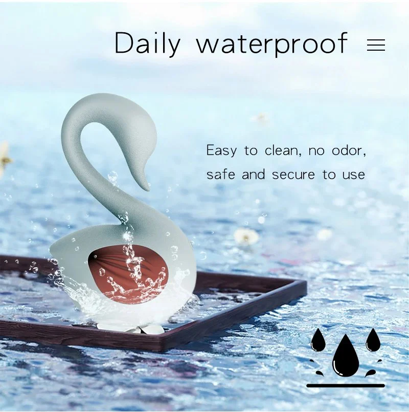 Swan Sex Toys for Women Latex Mini Vibrator Sex Toy for Girls for Women