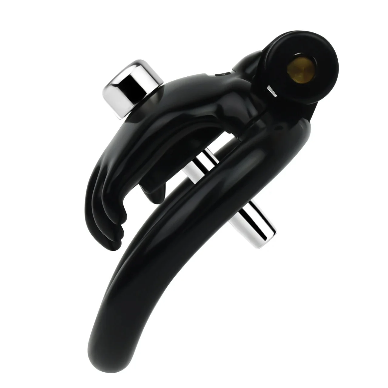 Sissy Pink Palm Chastity Cage with Urethral Catheter Strap on Lightweight Cock Cage Penis Bondage Ring BDSM Device for Man