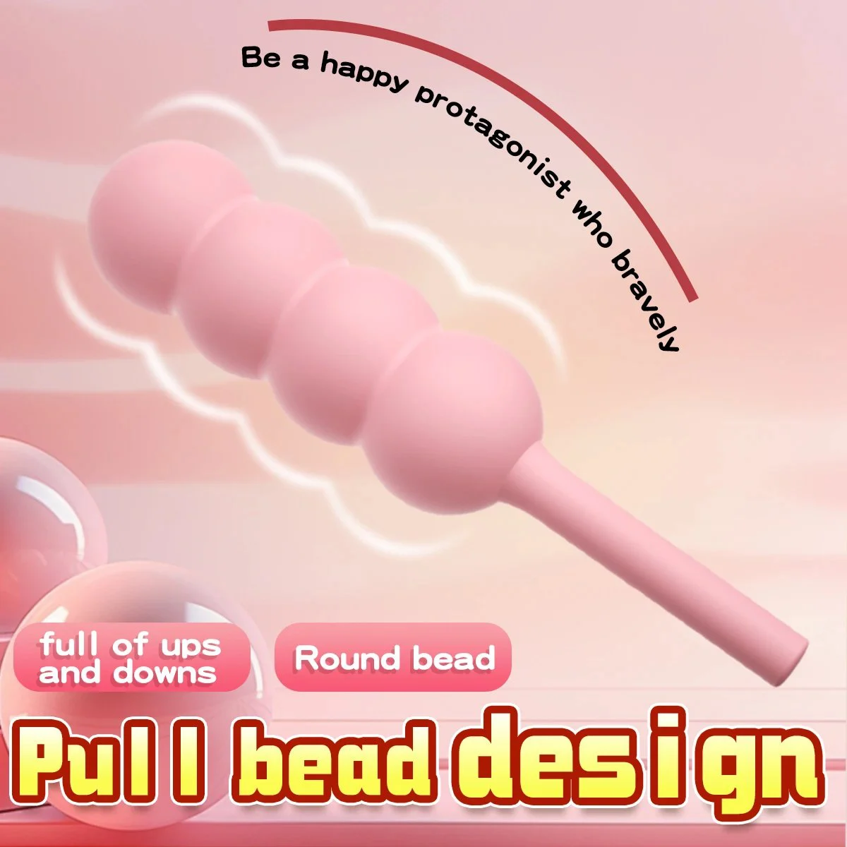 Silicone G-Point Vibrator Vibrating Spear Sugar-coated Haw Design 100% Waterproof Built-In Battery Multi-Speeds for Women's Sex