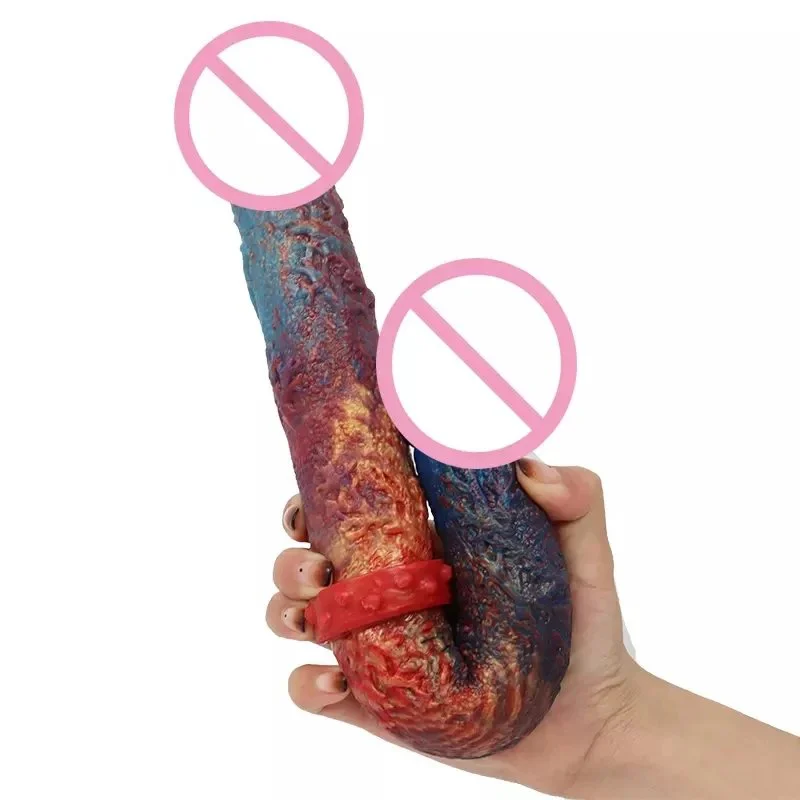 Aliexpress Streamer Color Double Heads Sex Toys Dildo Cock Penis Realistic Dildo Suction Cup Penis Soft Dildos
