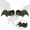 Bat-wing Design Adult Novelty Ankle Cuffs Available in 2 Colors Soft Leather Material with Premium Texture Ideal