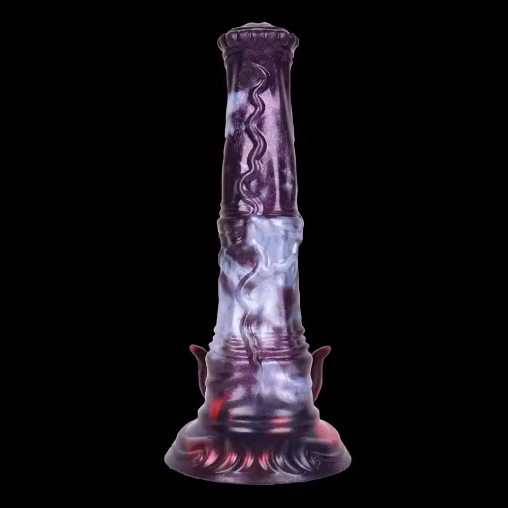 9 Inches Eco-Friendly 100% Waterproof Silicone Dildo for Men Women Anal Plug Massaging Function
