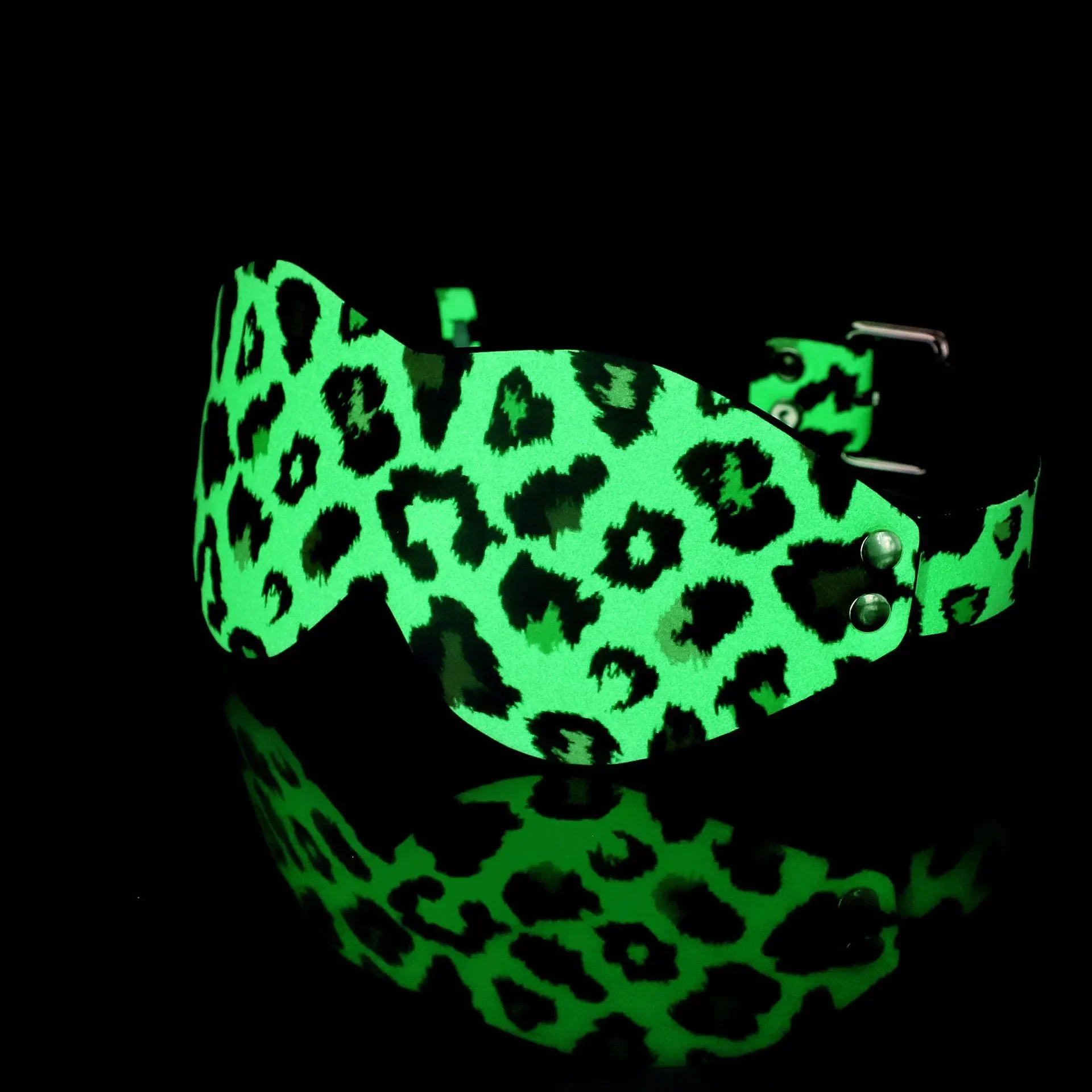 Restraints Collar Handcuffs Blindfold Leopard Glow in the Dark Bondage Kit Sex Toys 7PCS for Couples
