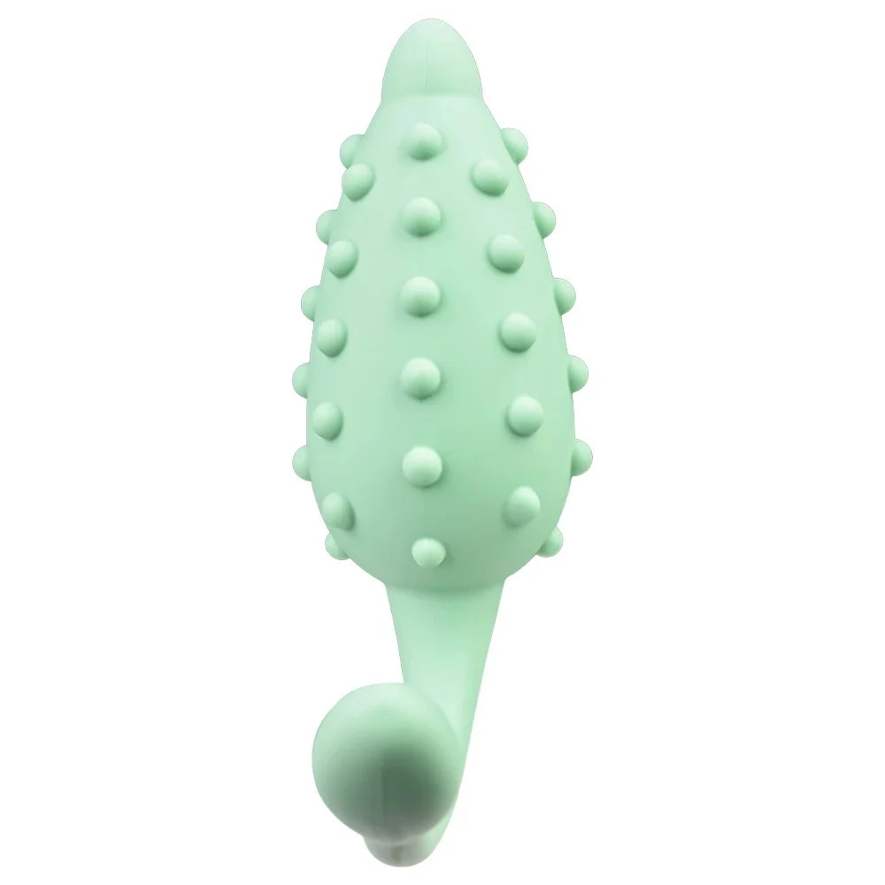 Steel Toothed Wolf Girly Color Liquid Silicone Vibrator Masturbator Jumping Egg Adult Sex Toys