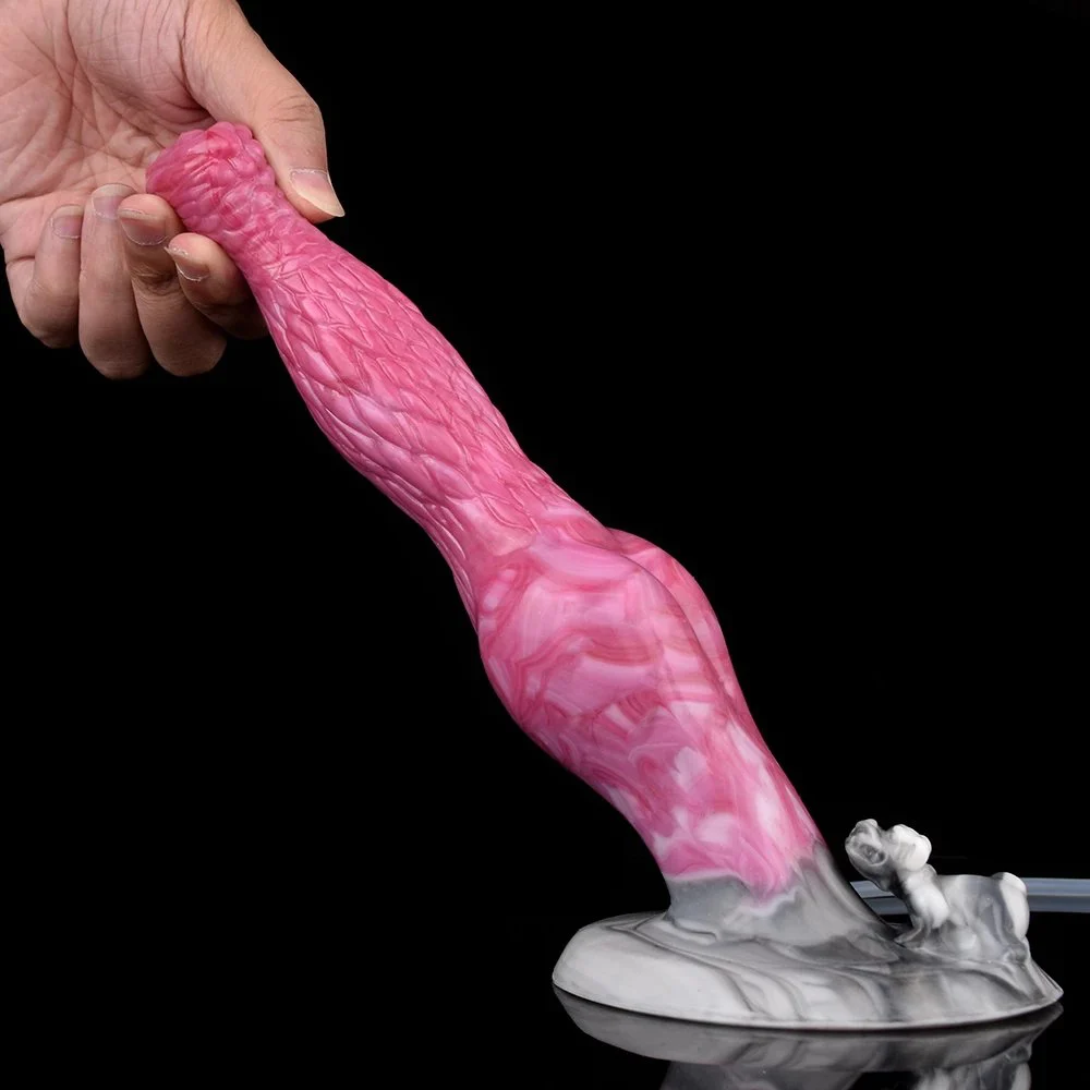 9inch Liquid Silicone Huge Dog Squirting Dildo Realistic Ejaculating Penis Woman Masturbator with Suction Sex Toy for Woman
