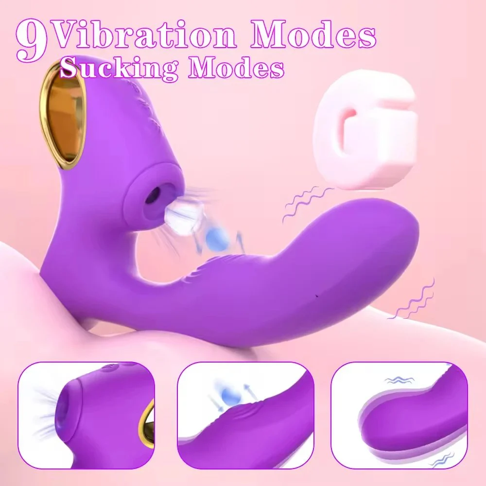 3 in 1 Clitoral Sucker Vibrator G-Spot Clitoral Stimulation Adult Sex Toys