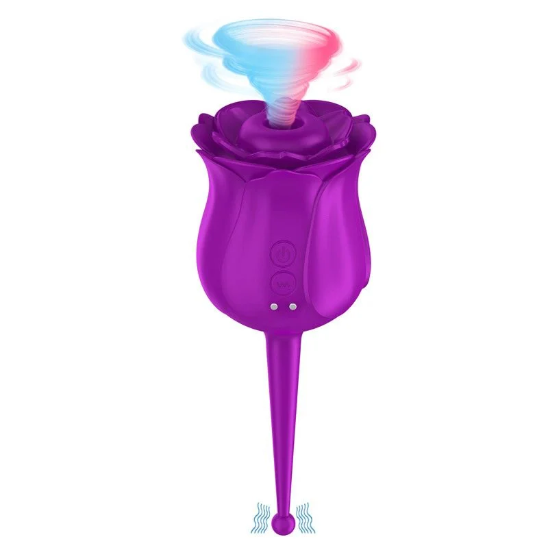 Rose Sucker Vibration Teasing Jumping Egg Female Masturbator Sex Toys Adult Products