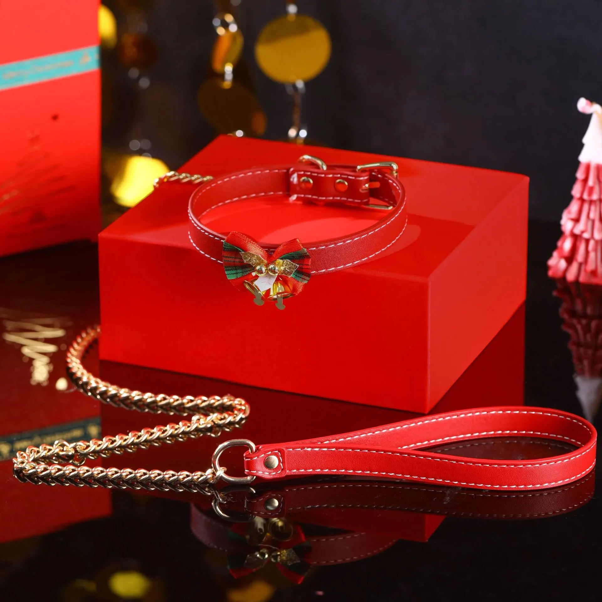 Christmas Gift Set Handcuffs Ankle Cuffs Bondage Kit Romantic Couple Flirting Toys Festive Holiday Adult Game Toys for Women