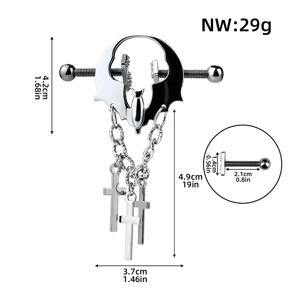 Women Adjustable Nipple Clamps Clit Clips Bondage Sex Toy Piercing Nipple Clamps Christmas