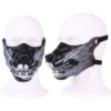 Bloodthirsty Wolf Original Half-Face Mask Adjustable Size Fetish Mask Dark Series Roleplay Prop