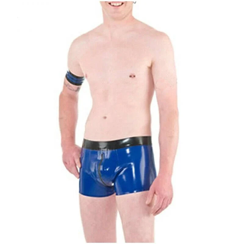Erotic Latex Underwear Sexy Rubber Boxer Shorts Tight Supplies-100% Waterproof & Eco-Friendly