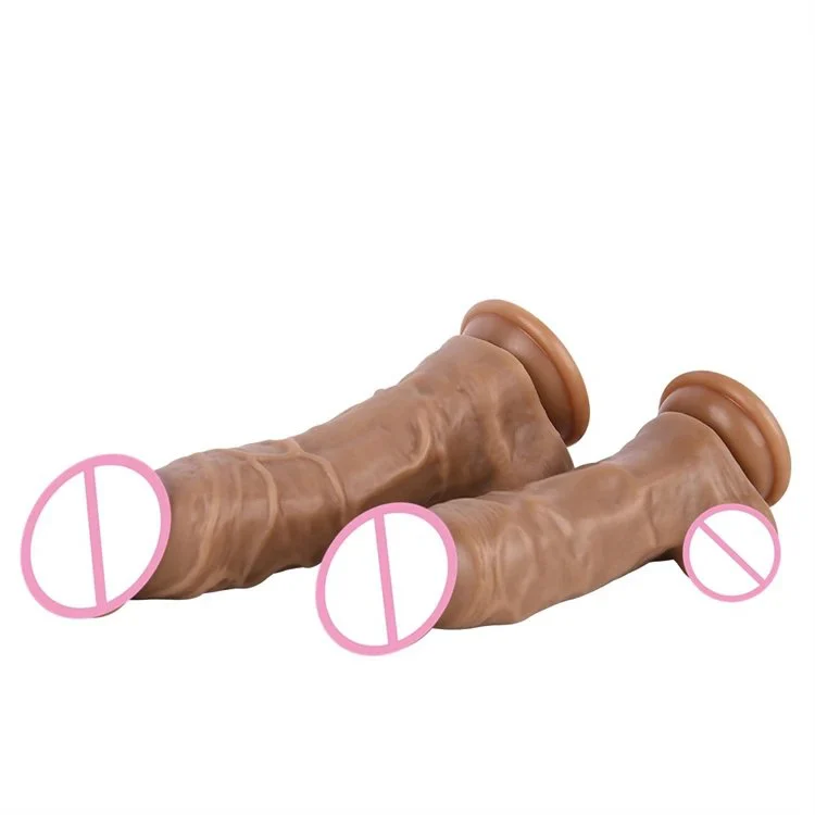 Adult Products Soft Huge Realistic Black Silicone Dildo Sex Toys for Women