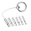 6 Active Size Stainless Solid Urethral Sounding Penis Plug Toys for Bdsm Play
