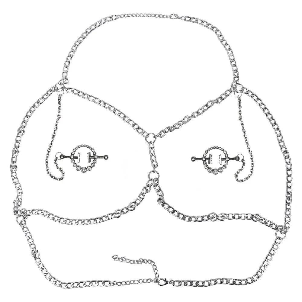 Nipple Clips Female Breast Fun Fetish Role Playing Game Metal Stainless Steel Couple Flirting Products Sex Toys1