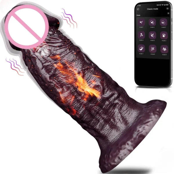 APP-controlled Vibration Swing Dildo Adult Waterproof Soft Adjustable Vibration Mode 10 Kinds of Frequency Pure Natural Plants