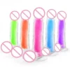Adult Sex Toys Luminous TPE Soft Dildos for Women Liquid Silicone Glow in the Dark for Masturbation
