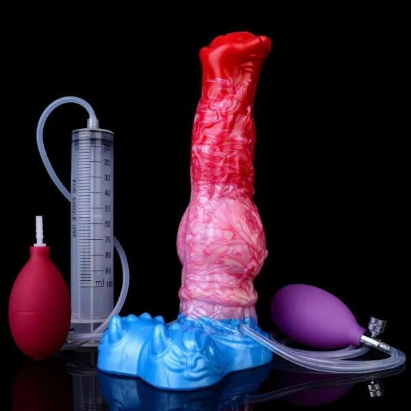 Adult Toys Fantasy Monster Penis Inflatable Water Spray Dildo Soft Silicone Dildo Water Spray Orgasm Masturbator