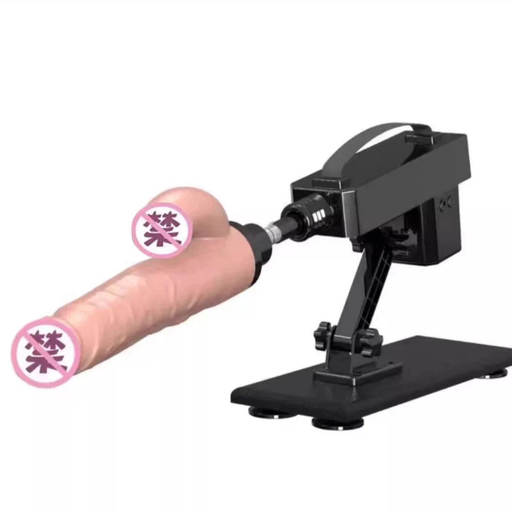 Automatic sex machine, dildo vibrator, freely retractable, heating and adjusting speed, female masturbation sex toy machine