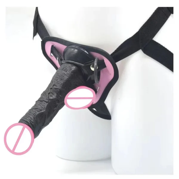 7.48-inch Wearable Simulated Penis Sex Toy Made of Medical-Grade Silicone, Suitable for Female Couples