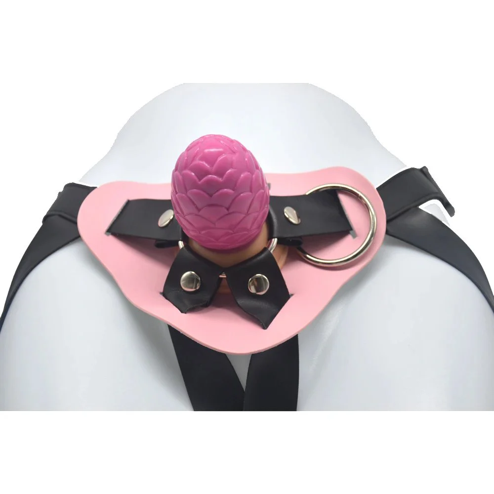 9.5cm Nuts Shape Lesbian Sex Toy Rubber Penis for Women Anal with Belt Strap on Dildo Sex Toy for Male