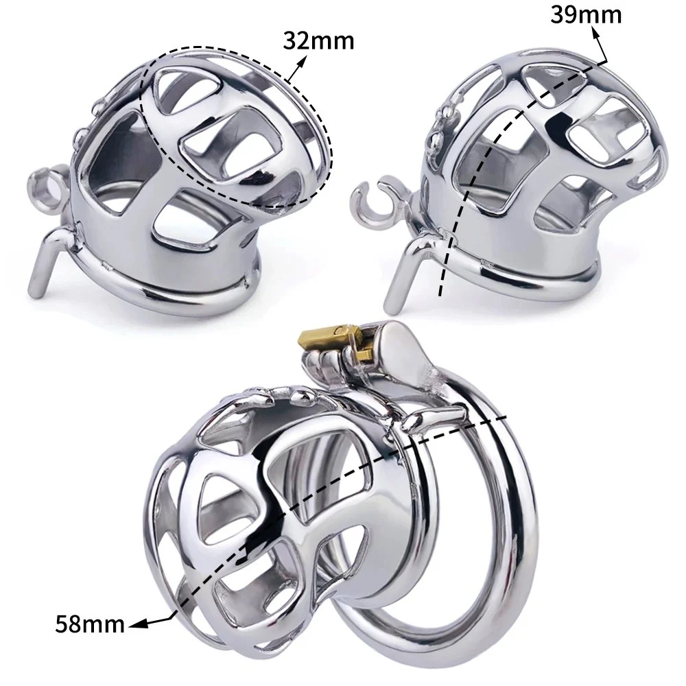 Stainless Steel Sissy Chastity Cage Urethra Chastity Metal Ring the Cobra Chastity Cage Small Cock Cage