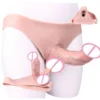Big Strap on Hollow Dildo Pants Wearable Penis Sleeve Panties Male Dildo Enhancer Penis Extender 18+ Sex Toys