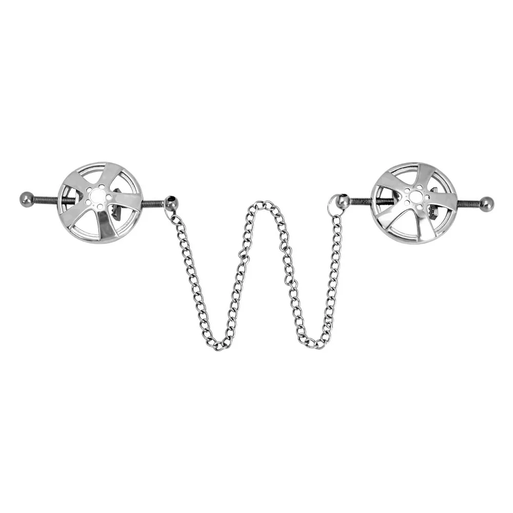 Fetish Game Role Playing Metal Stainless Steel Nipple Clips Female Breast Fun Couple Flirting Products Sex Toys