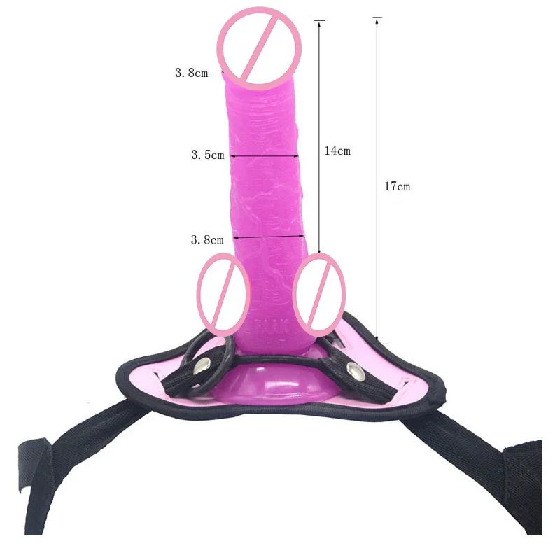 7.48-inch Wearable Simulated Penis Sex Toy Made of Medical-Grade Silicone, Suitable for Female Couples