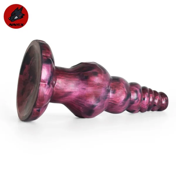 Adult Women Dildo Big Knot Cock Soft Silicone Animal Dildos Round Base Spiral Tip Penis Sex Toy