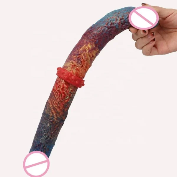 Aliexpress Streamer Color Double Heads Sex Toys Dildo Cock Penis Realistic Dildo Suction Cup Penis Soft Dildos