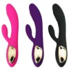 USB Charger Waterproof Insert Vibrator Double-head Masturbation G-spot Rabbit Vibrators