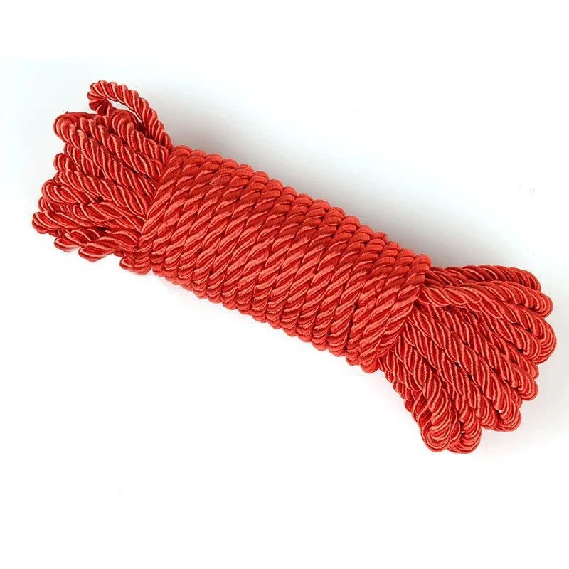 Adult Sex Silk Rope Male And Female Training Binding And Restraint 10 Meters Colorful Hand Woven Rope
