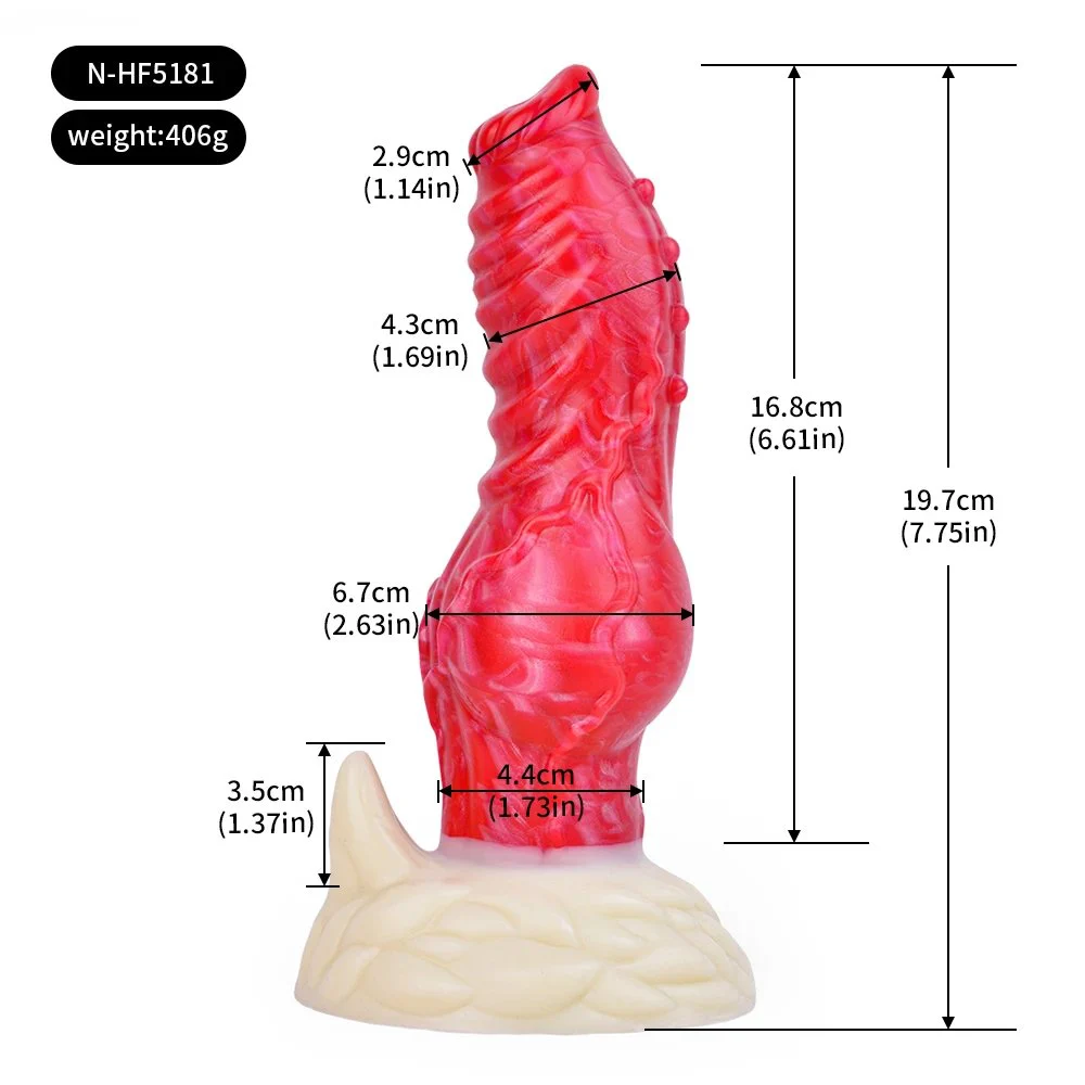 Alien Knot Dildo Animal Dildo Enormes with Lotus Suction Cup Female and Male Adult Sex Toy for Vaginal G-spot & Anal Play