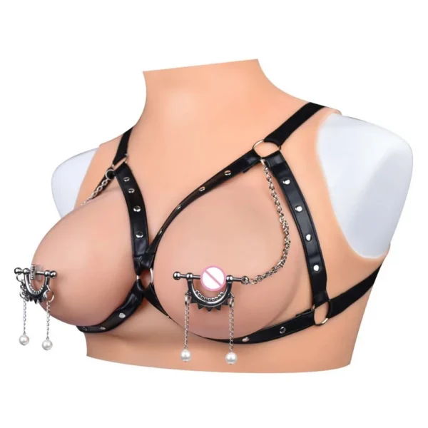 Adult Game Bondage Shop Metal Chain Breast Clip Set Nipple Clamp Chain BDSM Bondage Flirting Sex Toys