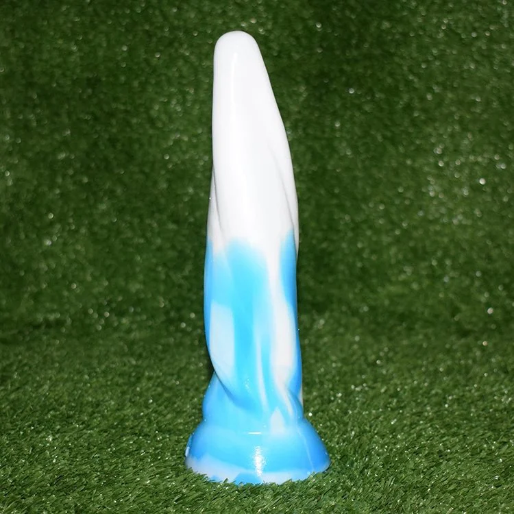 Anal Dildo Blue and White Chinese Porcelain Stylish Anal Sex Toys New Fashion Silicone Twist Screw Butt Plug for Female