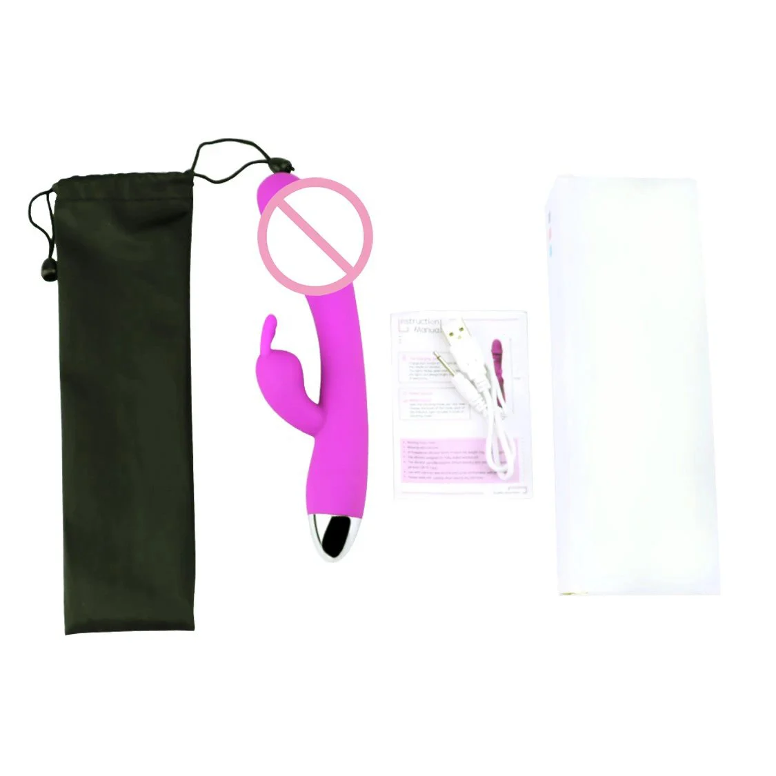 Small R-Smooth Wand Vibrator for Women USB Rechargeable Waterproof 10 Frequencies Sex Toy