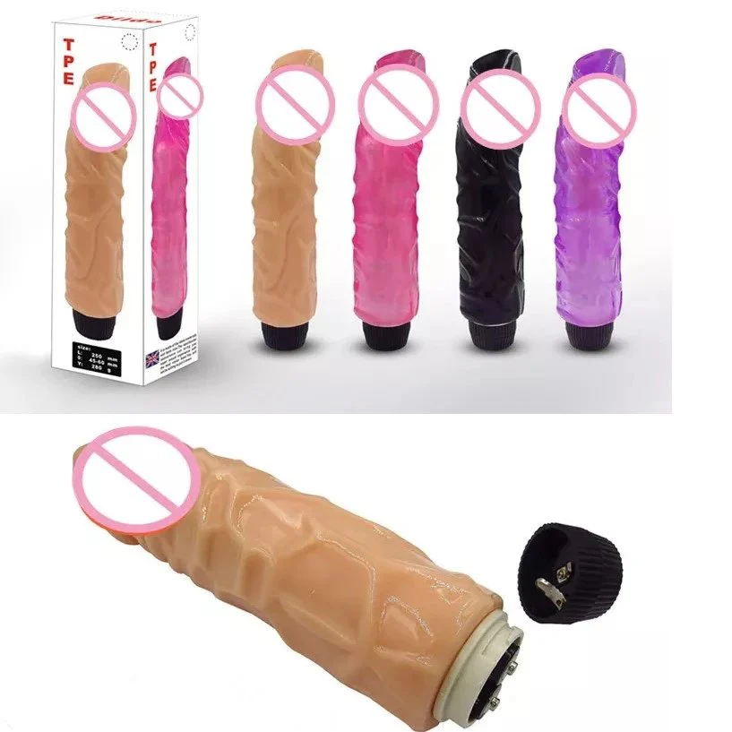 Battery Dildo Vibrator Sex Toys for Women Large 22cm Realistic Big Jelly Dildo Vibrator