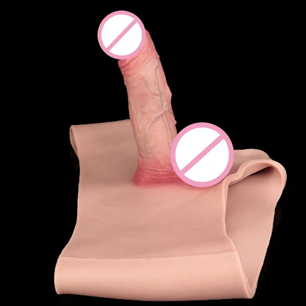 Huge Size Hollow Strap-On Dildo with Soft Silicone Pants Realistic Wearable Sex Toy for Couples