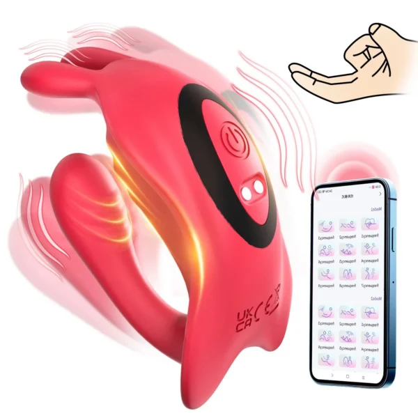 Long Distance Controlled 9-Speed USB Power Panty G-Spot Vibrator with Mobile Phone App Wearable Butterfly Panties