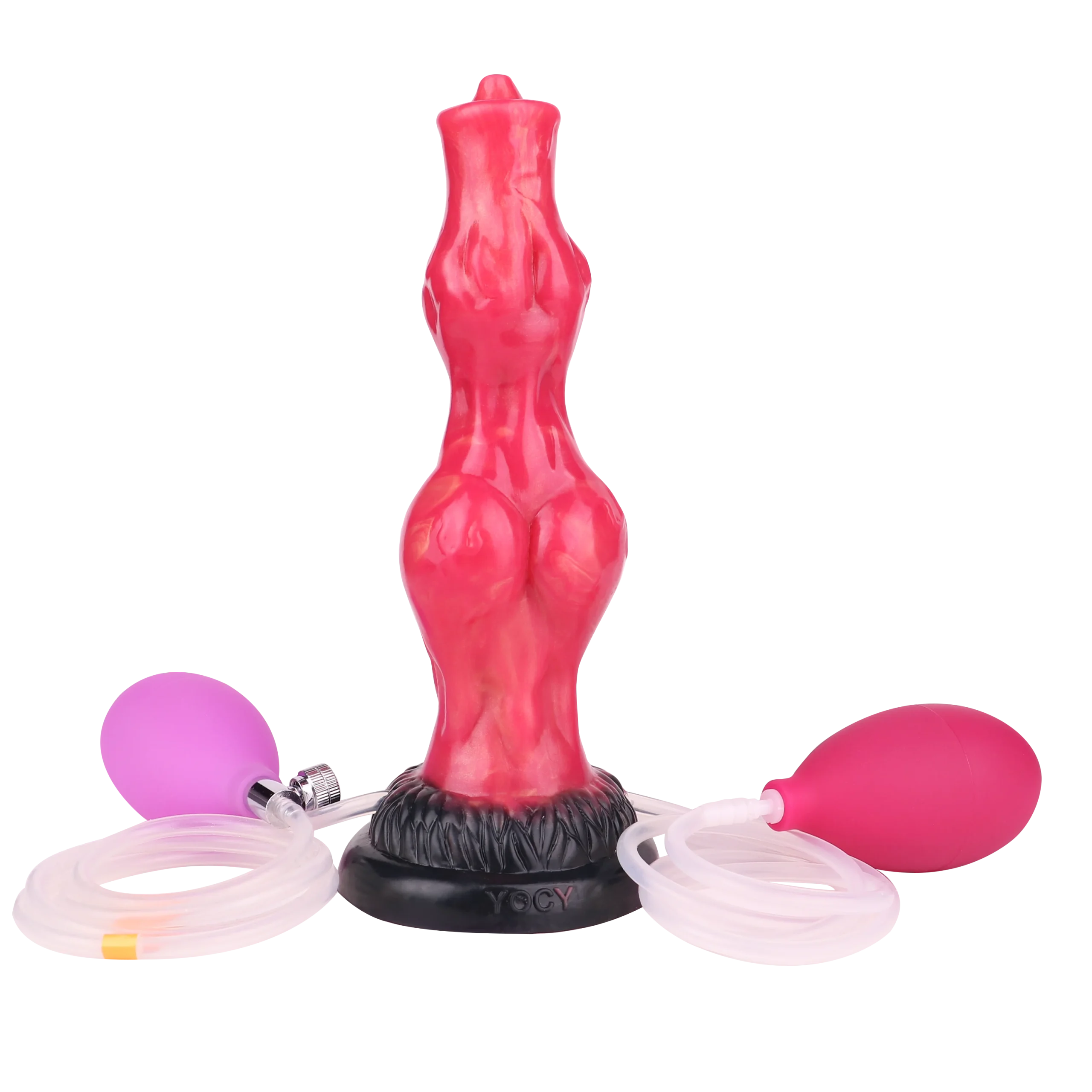 New Inflatable Water Spray Series Dildo with Suction Cups Can Be Attached to the Body of the Dildo Suitable for Female Sex Toys