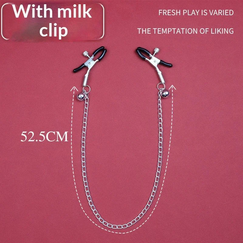 Bondage Kit Metal Chain Nipple Clamps Foreplay Game Sex Toy for Couple Mouth Plug Oral Sex Tool With Anal Plug
