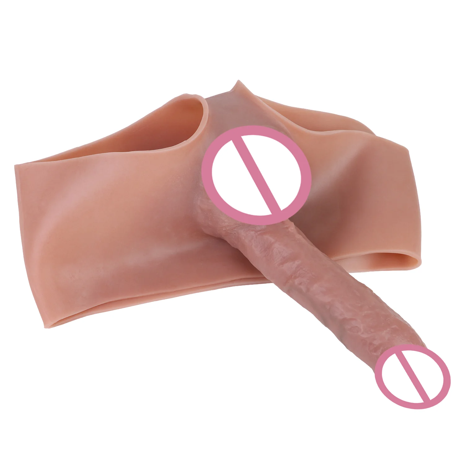 Hollow Silicone Realistic Penis Panties Wearable Dildo Underwear for Men, Two Styles Available