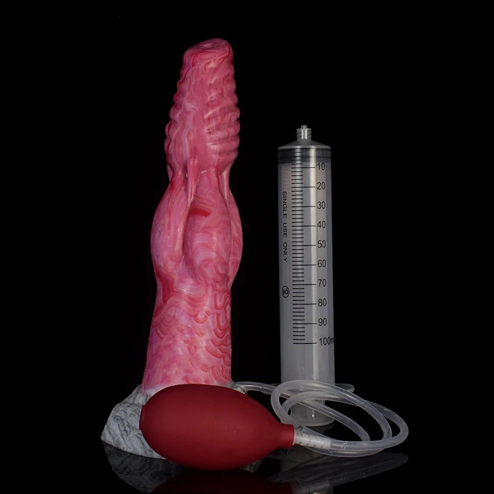 New Realistic Ejaculating Dildo Soft Silicone Cock Penis Anal Squirting Dildo for Women Adult Sex Toys for Female