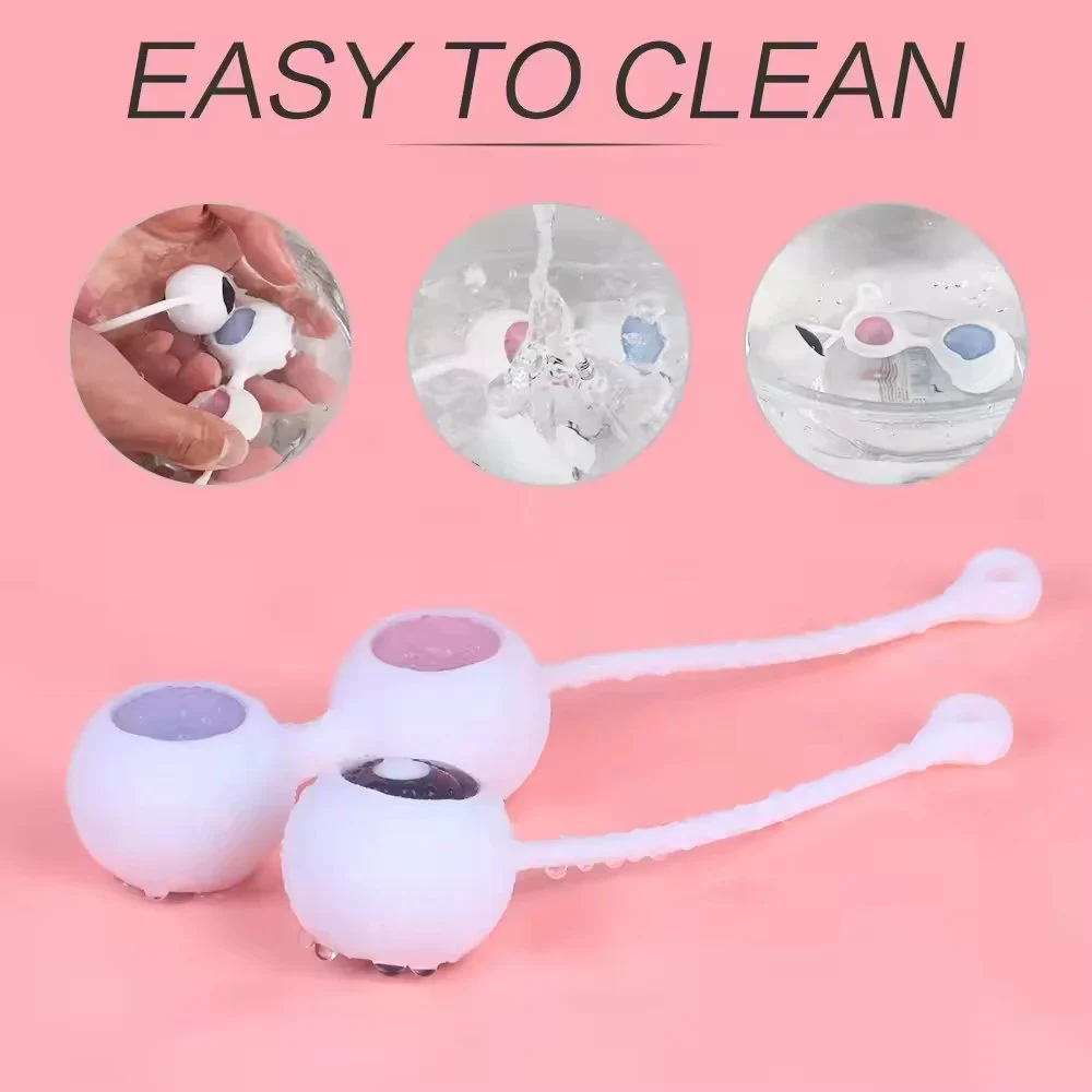 Medical Material Kegel Ball Toys Sex Adult Vibrator Exercise Vaginal Ball Ben Wa Ball Vibrator for Woman