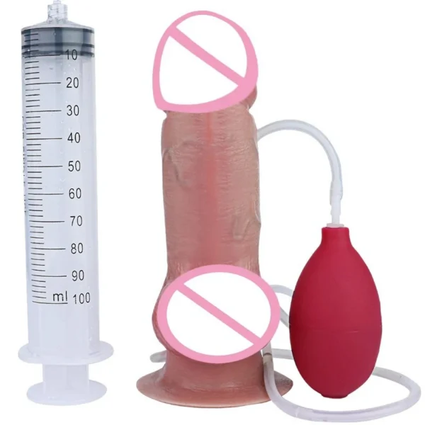 Big Knot Ultra Squirting Dildo Anal Plug With Sucker Silicone Artificial Penis Simulate Sex Toys for Men Women Masturbator