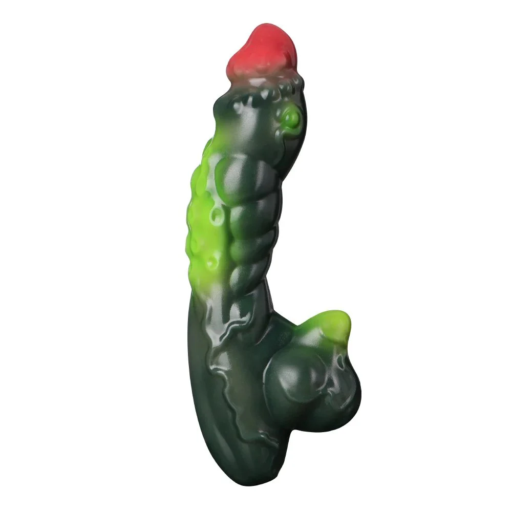 Biochemical Mutation Penis Fury Soft Silicone Vibrator Female Masturbation Vaginal Massage Vibrator Adult Toys