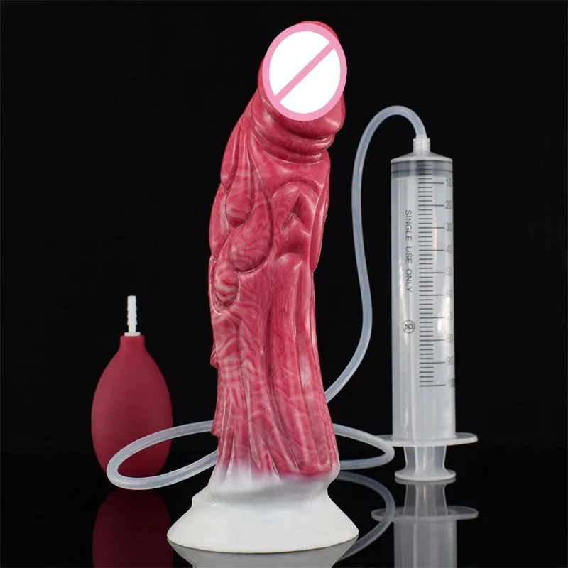 Artificial Realistic Glans Women Climax Ejaculation Dildos for Lesbian Masturbating