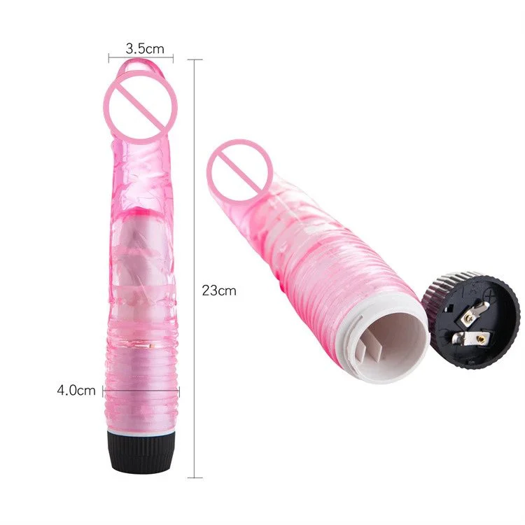 Cheap Price Sex Toys for Woman 23cm Crystal Big Realistic Dildo Vibrator for Women